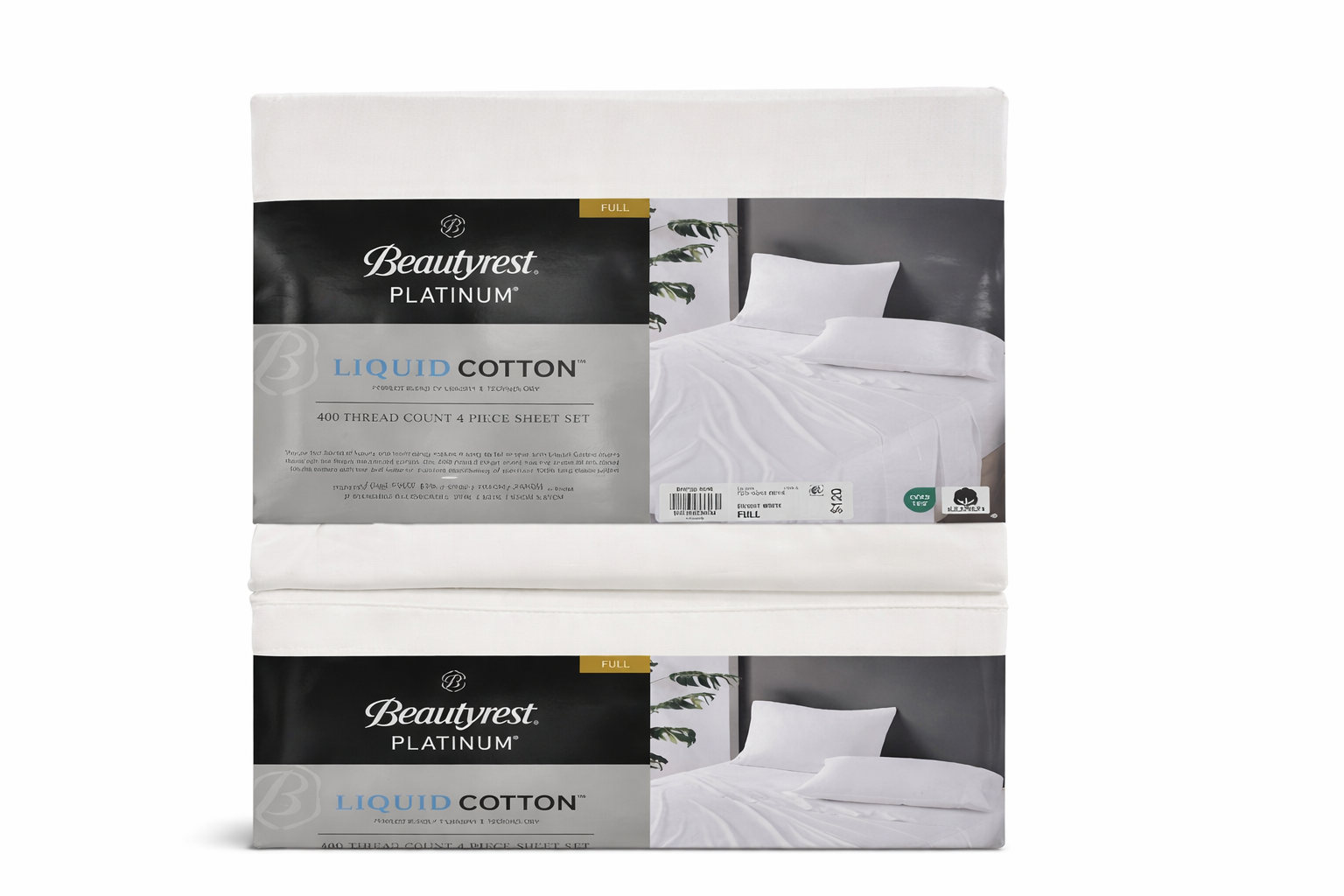 Beautyrest Platinum Liquid Cotton – 400 Thread Count Sheet Set