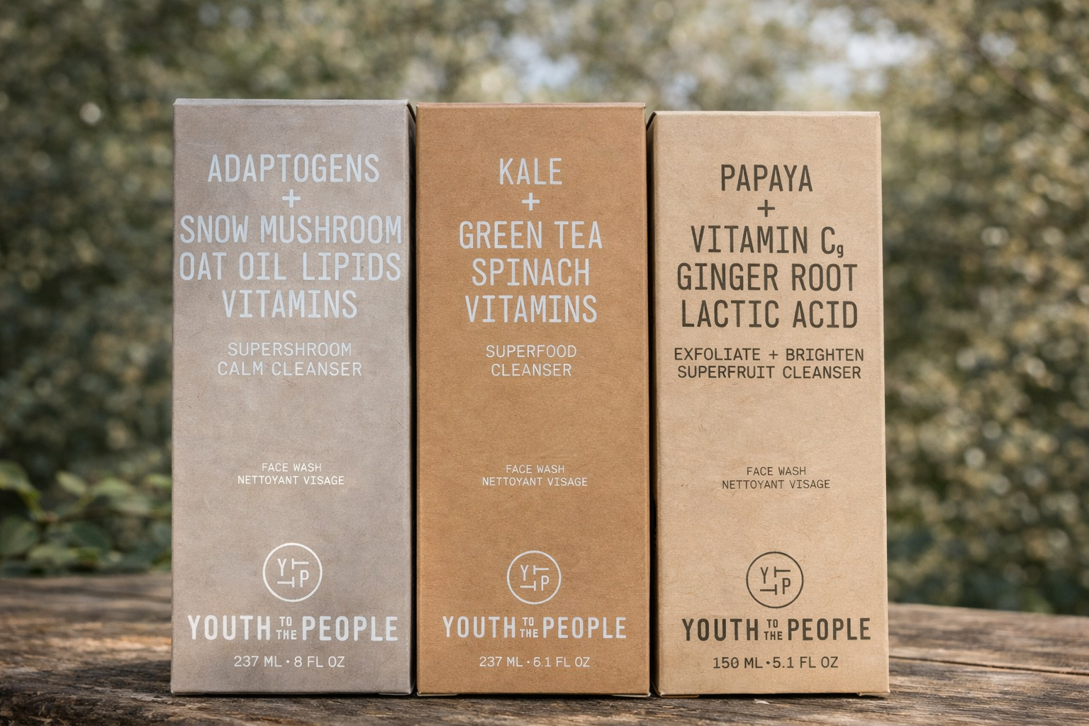 Youth To The People Clean Skin Set  Superfood Cleanser + Superfruit Cleanser + Superfood Cleanser (Full Size)