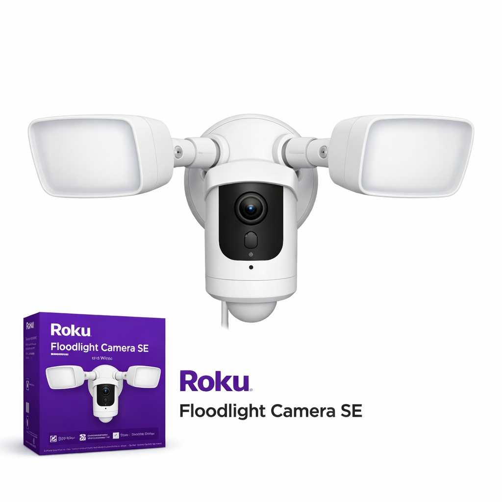 Roku Floodlight Camera SE (Wired)