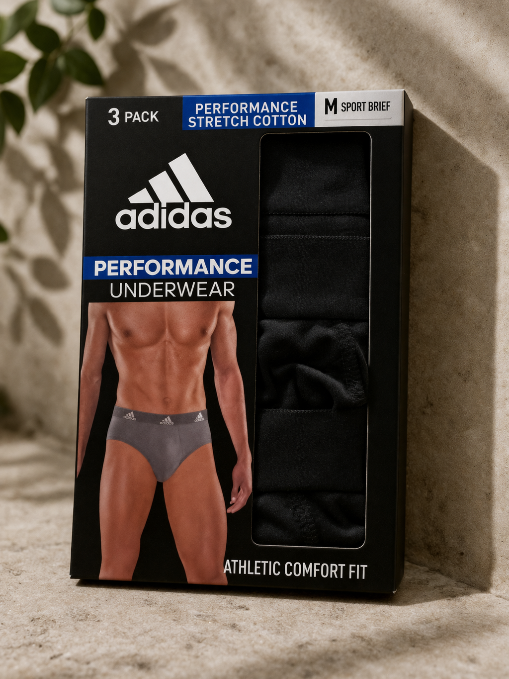 Adidas Performance Underwear Sport Brief (3 Pack)